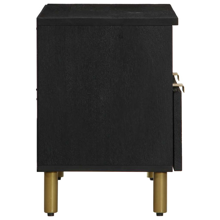 tv-bord 70x33x46 cm konstrueret træ sort