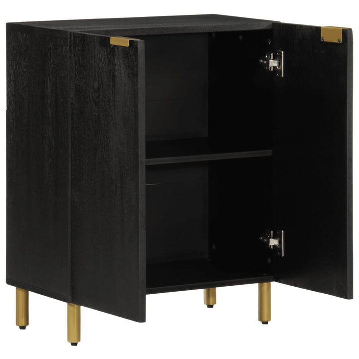 skab 60x33x75 cm konstrueret træ sort