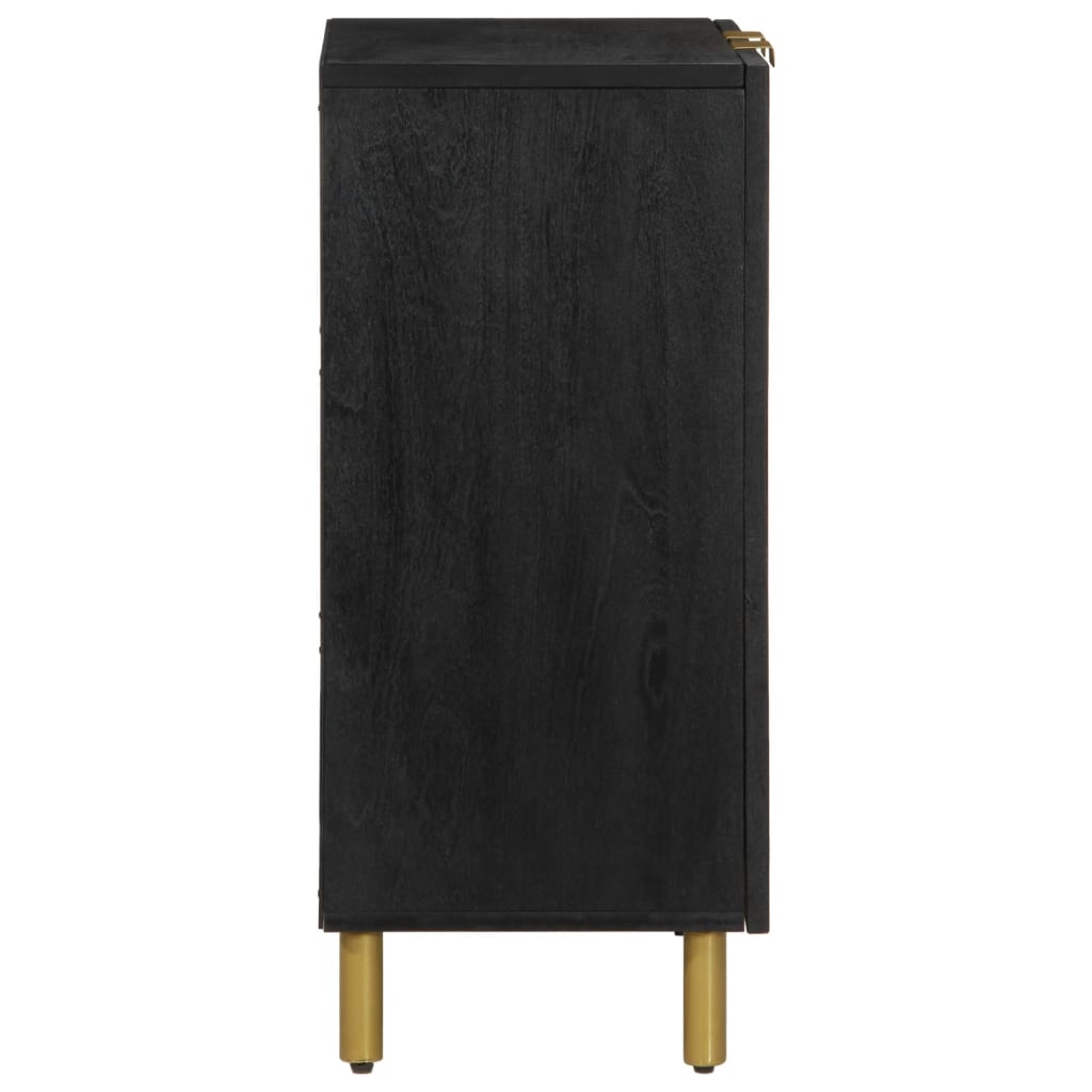 skab 60x33x75 cm konstrueret træ sort