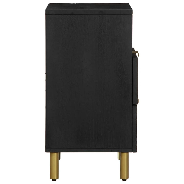 sengebord konstrueret træ 50x33x62 cm sort