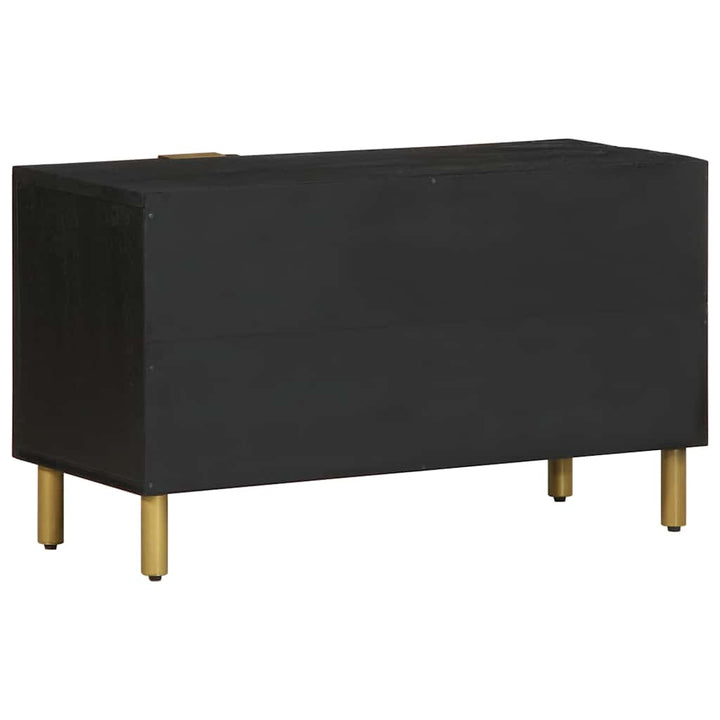 tv-bord 80x33x46 cm konstrueret træ sort