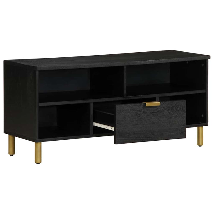 tv-bord 100x33x46 cm konstrueret træ sort