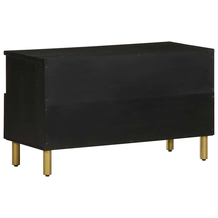 tv-bord 80x33x46 cm konstrueret træ sort
