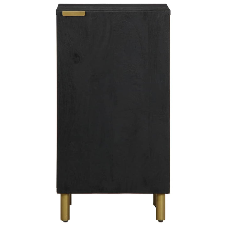kommode 90x34x80 cm konstrueret træ sort