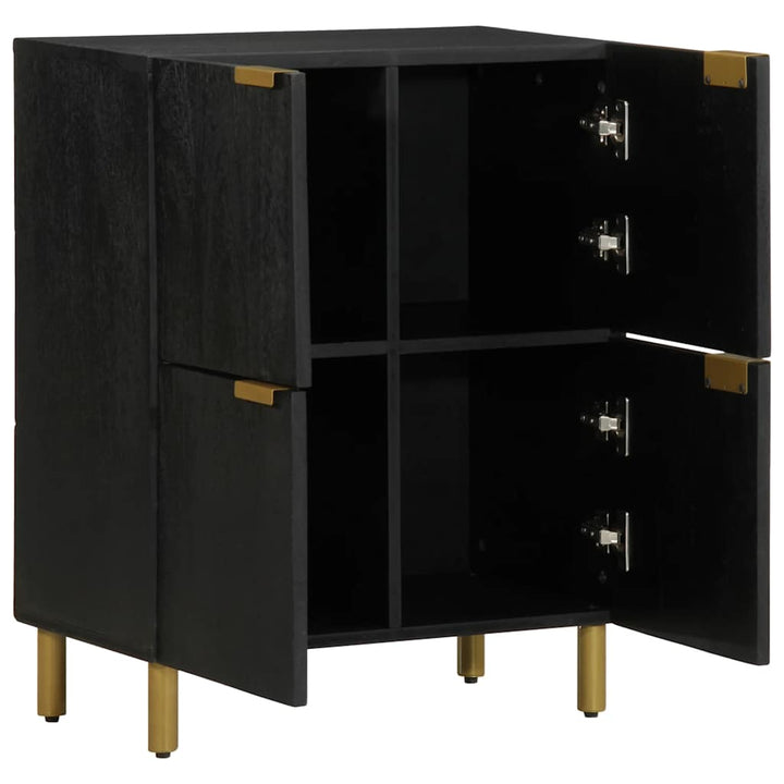 skab 60x33x75 cm konstrueret træ sort
