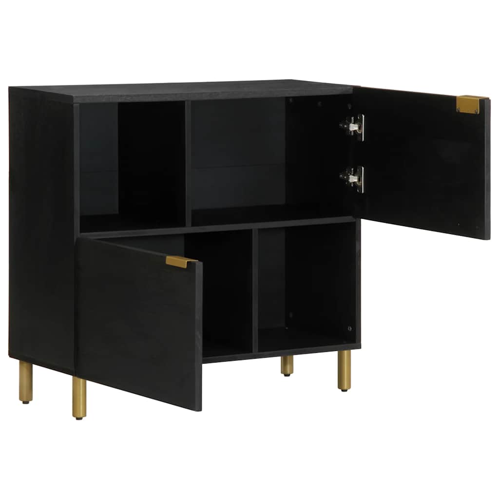 skænk 80x33x75 cm konstrueret træ sort