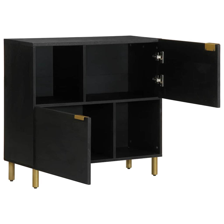 skænk 80x33x75 cm konstrueret træ sort