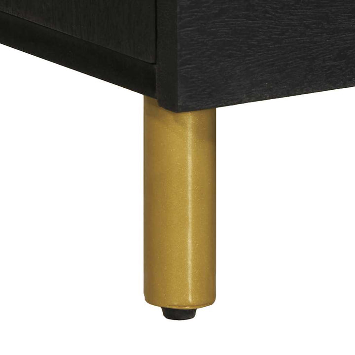 skænk 80x33x75 cm konstrueret træ sort