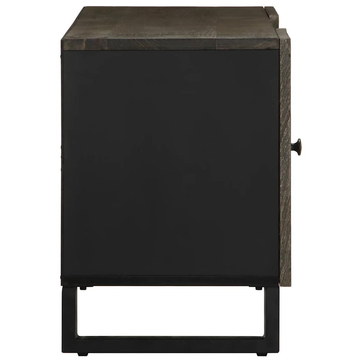 tv-bord 105x33x46 cm massivt mangotræ sort