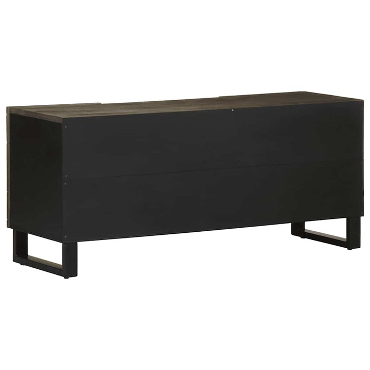 tv-bord 105x33x46 cm massivt mangotræ sort