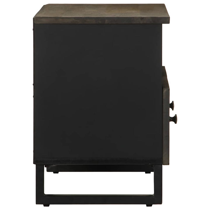 tv-bord 70x33x46 cm massivt mangotræ sort