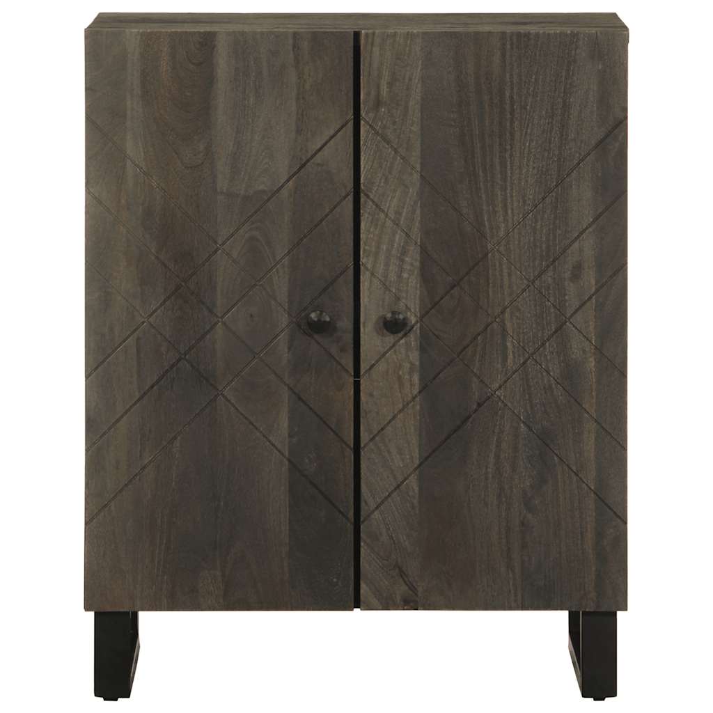 skænk 60x33x75 cm massivt mangotræ sort