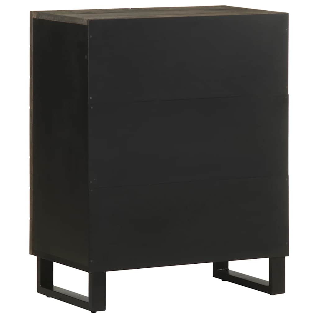 skænk 60x33x75 cm massivt mangotræ sort