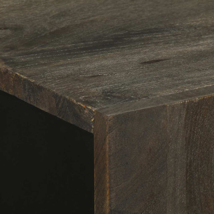 skænk 60x33x75 cm massivt mangotræ sort