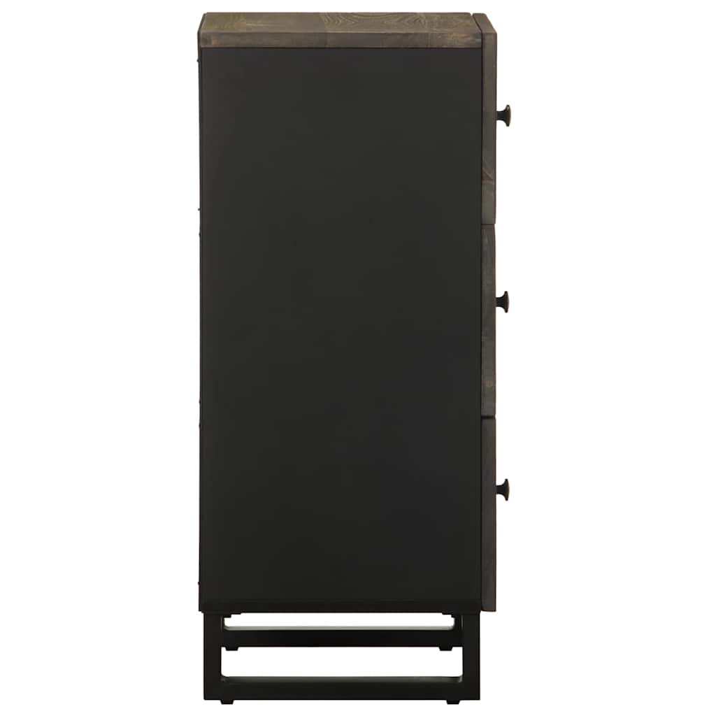 skænk 40x33x75 cm massivt mangotræ sort