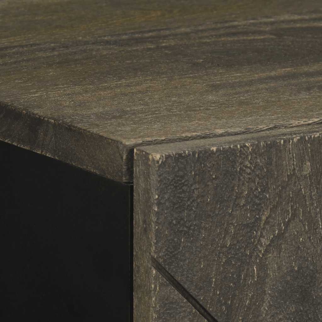 skænk 40x33x75 cm massivt mangotræ sort