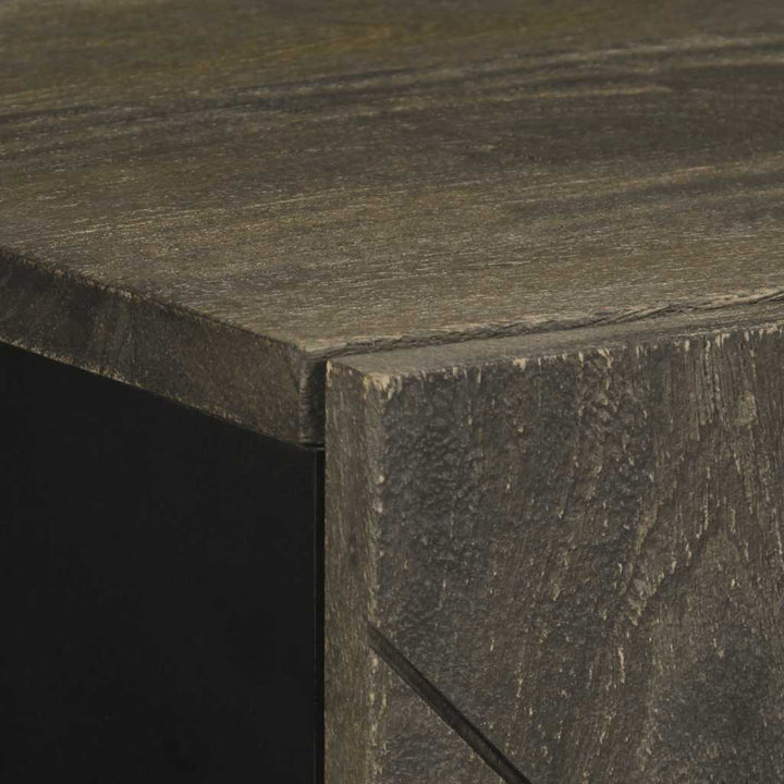 skænk 40x33x75 cm massivt mangotræ sort