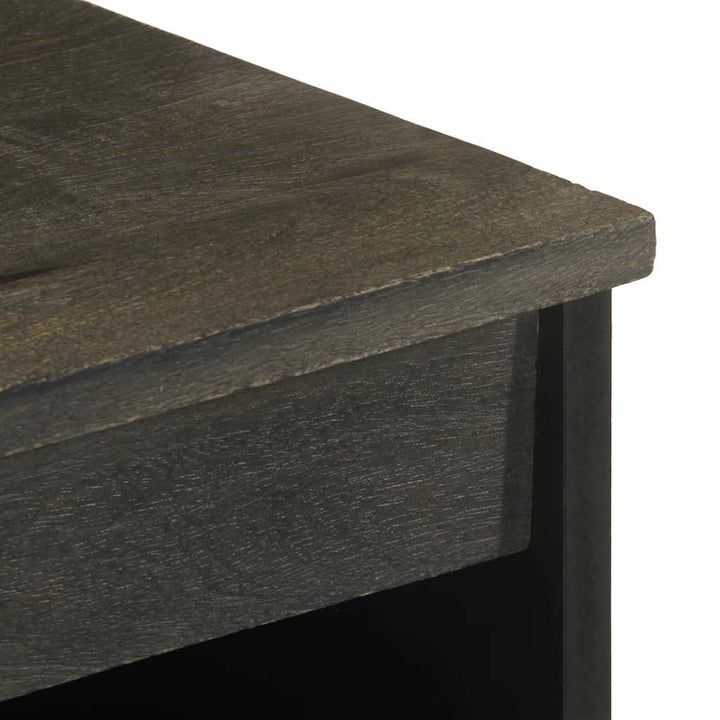 skænk 60x33x75 cm massivt mangotræ sort