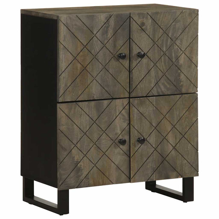skænk 60x33x75 cm massivt mangotræ sort