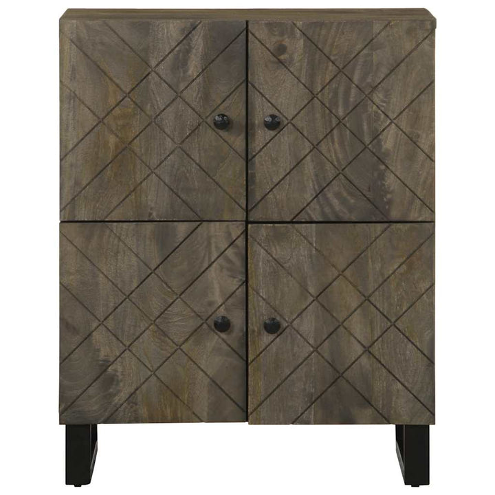 skænk 60x33x75 cm massivt mangotræ sort