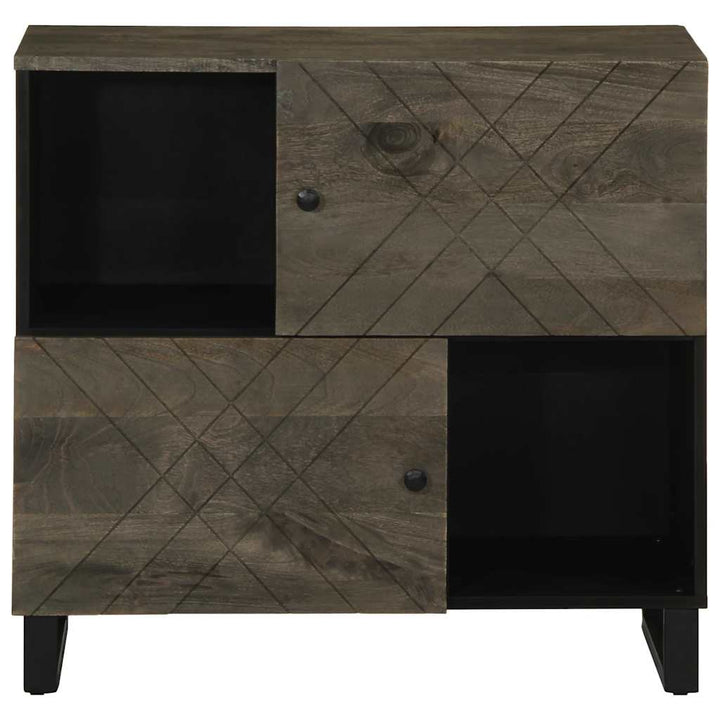 skænk 80x33x75 cm massivt mangotræ sort