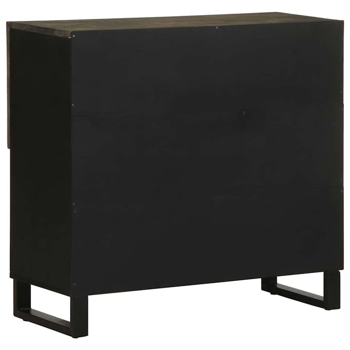 skænk 80x33x75 cm massivt mangotræ sort