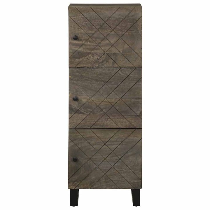 skab 40x33x110 cm massivt mangotræ sort