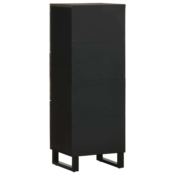 skab 40x33x110 cm massivt mangotræ sort