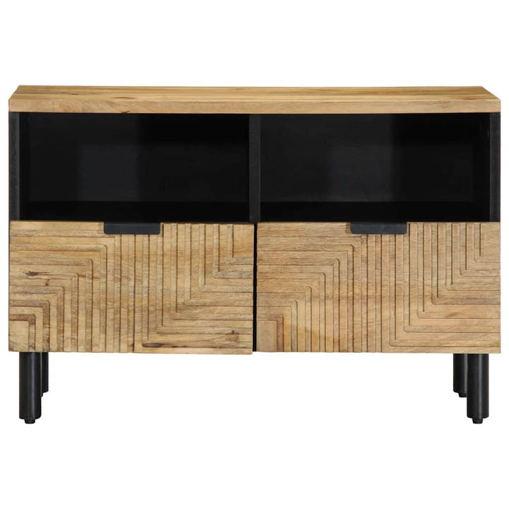 tv-bord 70x33x46 cm massivt mangotræ brun