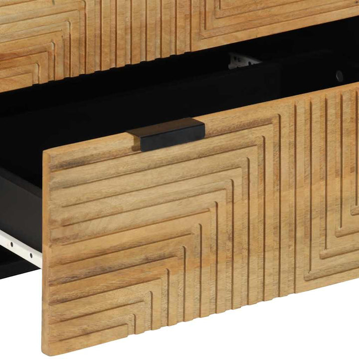 skænk 60x33x75 cm massivt mangotræ brun