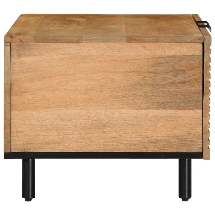 sofabord 80x50x40 cm massivt mangotræ brun