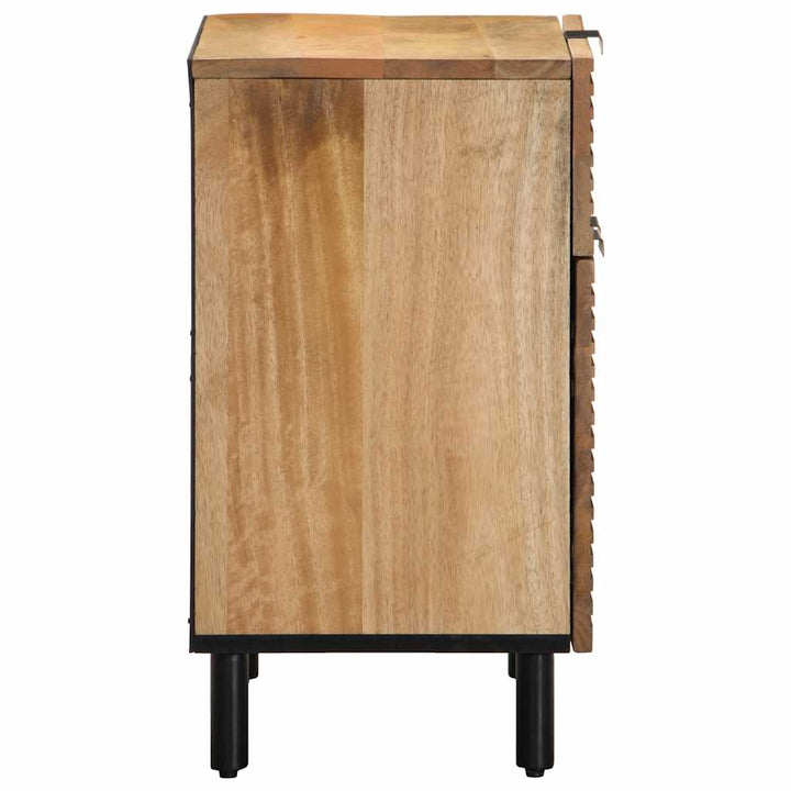 sengebord 50x33x60 cm massivt mangotræ brun