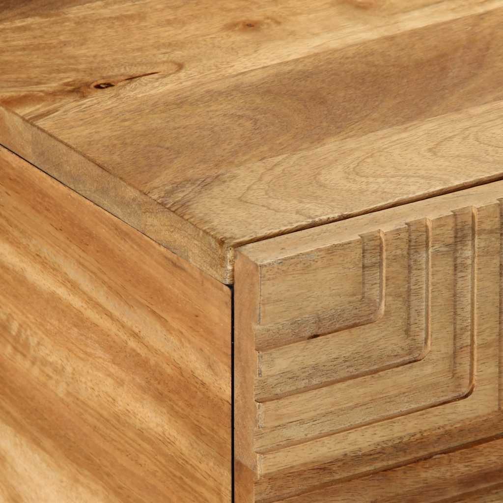 sofabord 100x54x40 cm massivt mangotræ brun