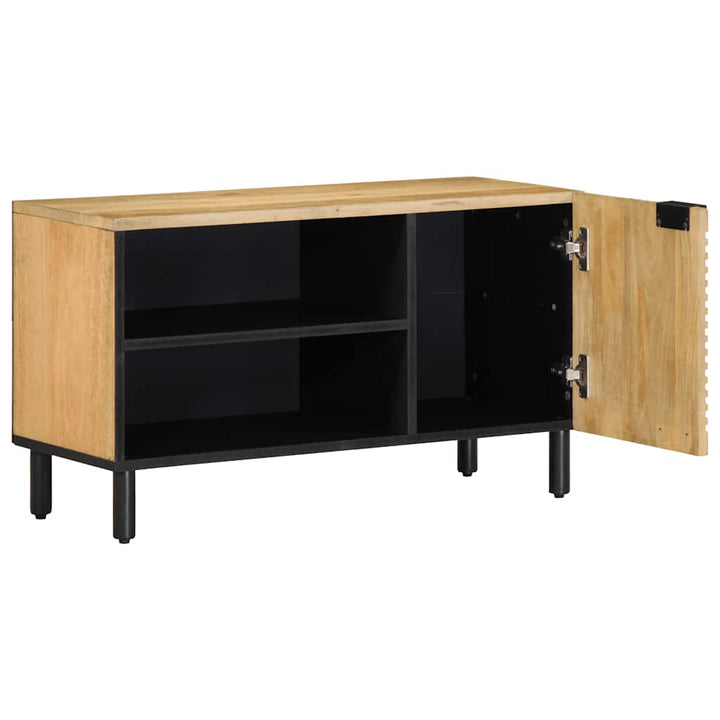 tv-bord 80x31,5x46 cm massivt mangotræ brun