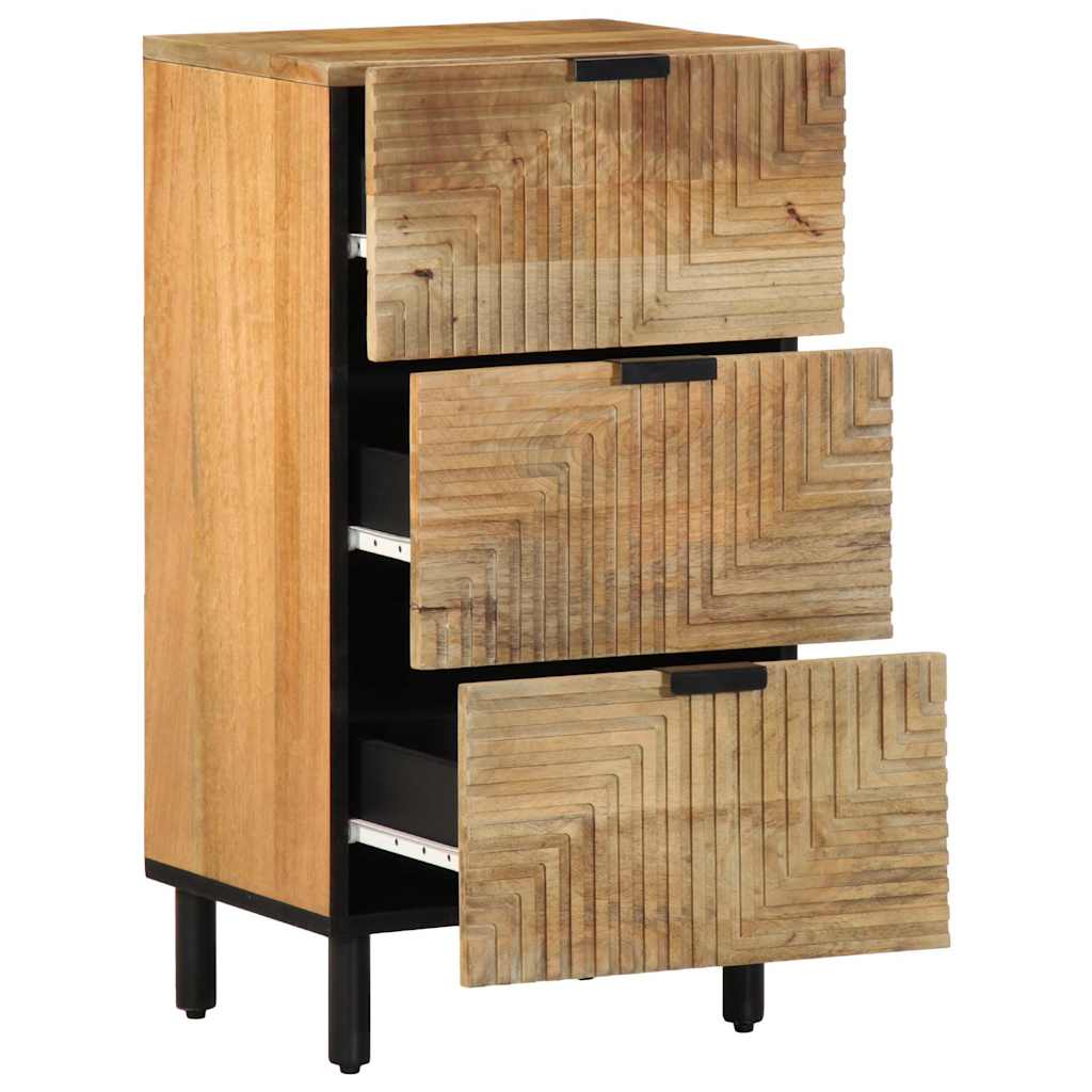 skænk 40x33x75 cm massivt mangotræ brun