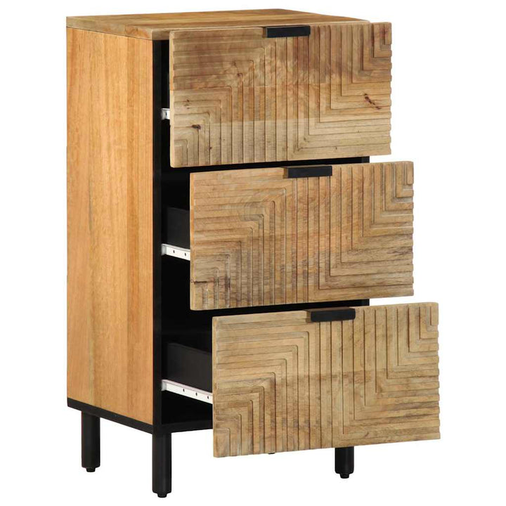 skænk 40x33x75 cm massivt mangotræ brun