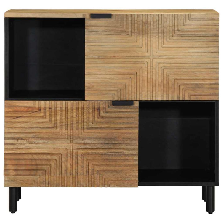 skænk 80x33x75 cm massivt mangotræ brun