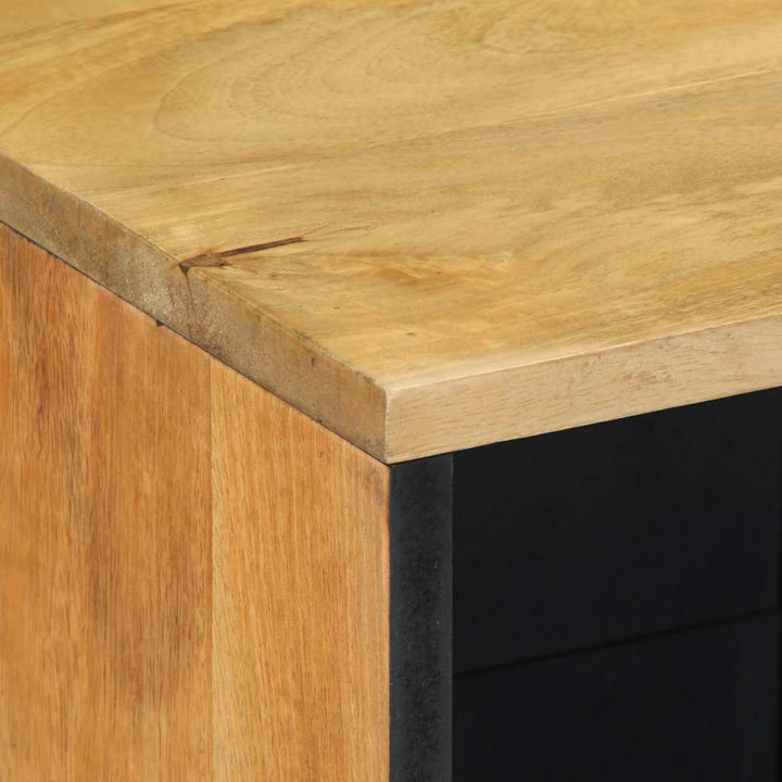skænk 80x33x75 cm massivt mangotræ brun