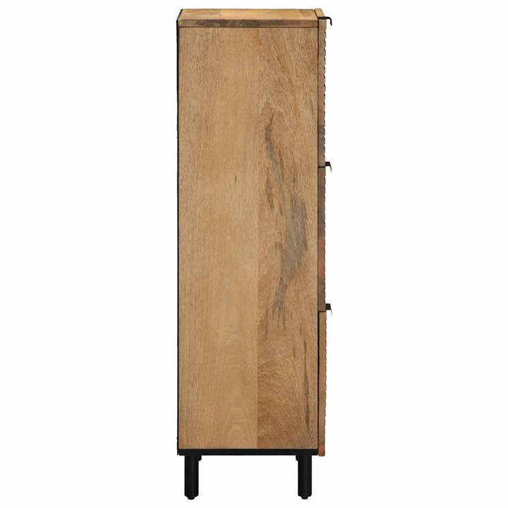 skab 40x33x110 cm massivt mangotræ brun