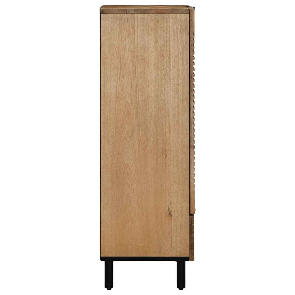 skab 60x33x100 cm massivt mangotræ brun
