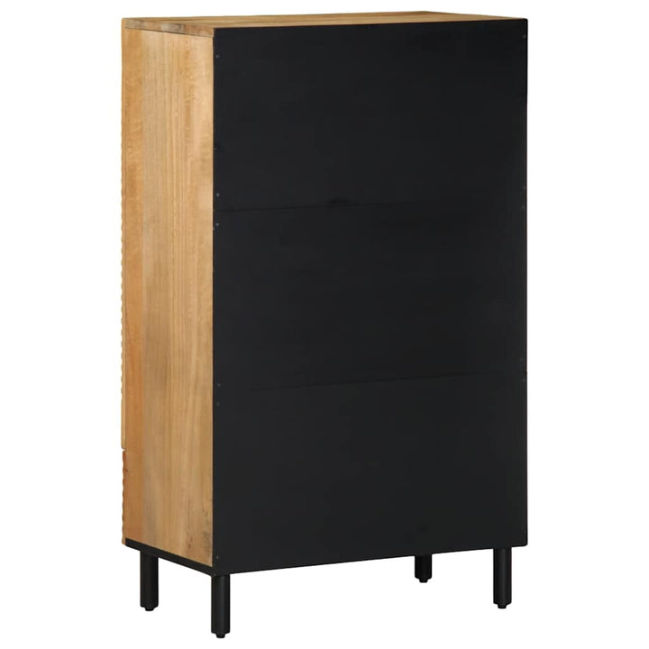 skab 60x33x100 cm massivt mangotræ brun