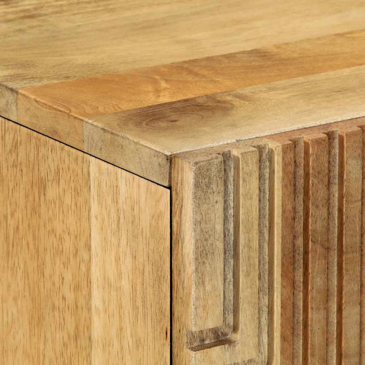 skab 60x33x100 cm massivt mangotræ brun