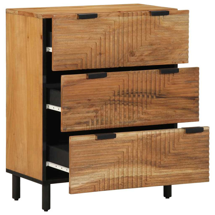 skænk 60x33x75 cm massivt akacietræ
