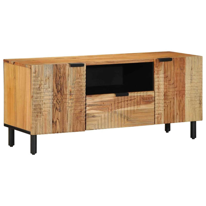 TV-skab med skuffe Brun 105 x 33 x 46 cm Massivt mangotræ