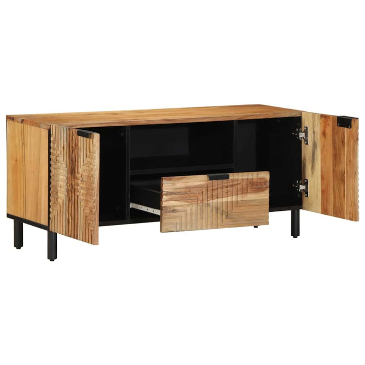 TV-skab med skuffe Brun 105 x 33 x 46 cm Massivt mangotræ