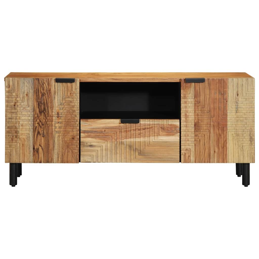 TV-skab med skuffe Brun 105 x 33 x 46 cm Massivt mangotræ
