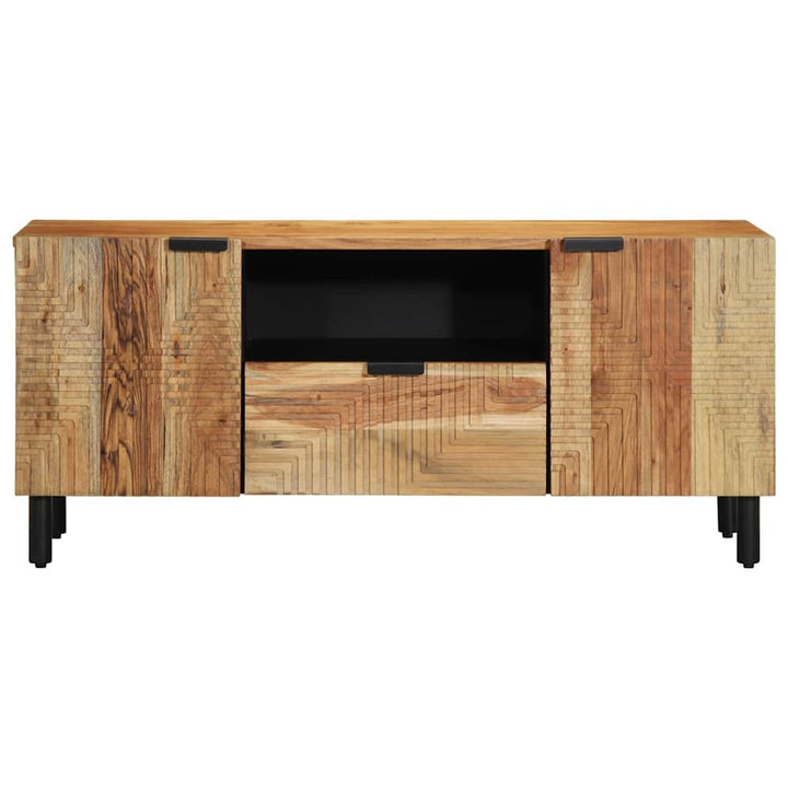 TV-skab med skuffe Brun 105 x 33 x 46 cm Massivt mangotræ