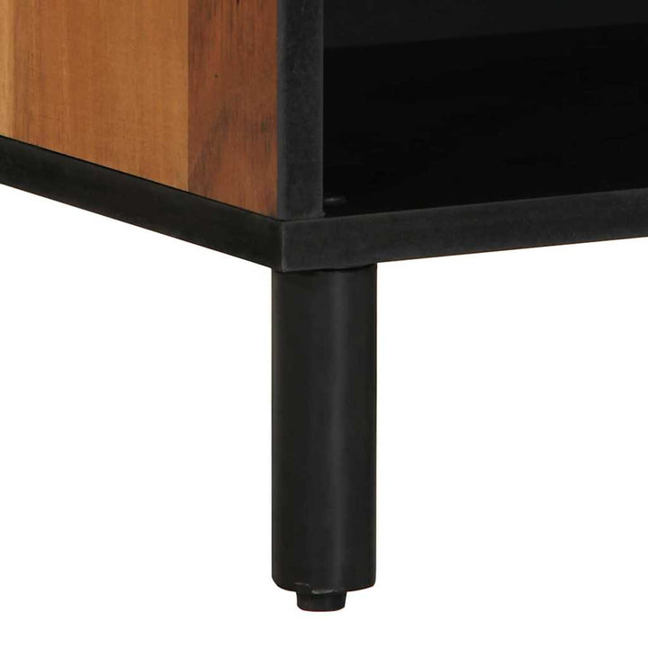 TV-skab med hylde med dør Brun 80 x 33 x 46 cm Massivt mangotræ