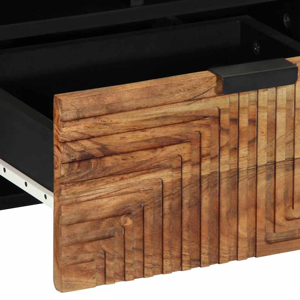 TV-skab med skuffe Brun 100 x 33 x 46 cm Massivt mangotræ