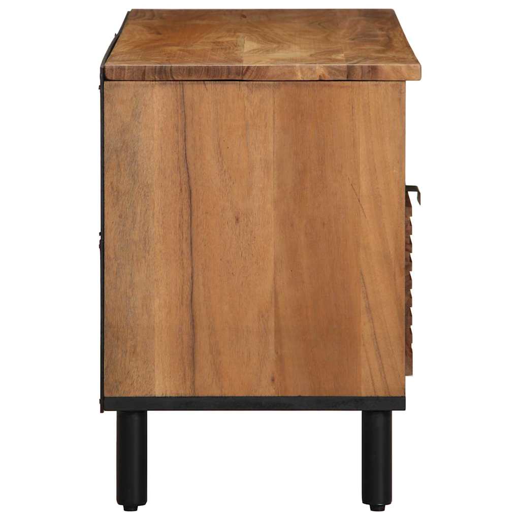 TV-skab med skuffe Brun 100 x 33 x 46 cm Massivt mangotræ